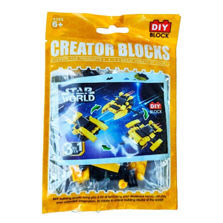 Juguete Armable Nave Espacial Sorpresa Armatodo Niño X 1und