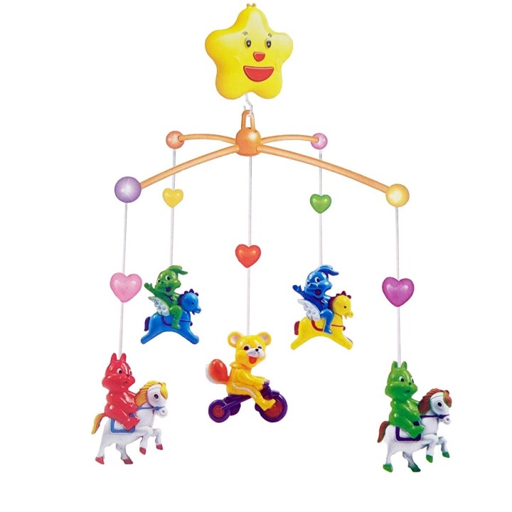 Movil Musical Bebes Mecanismo Cuerda Cunas Baby Conejos