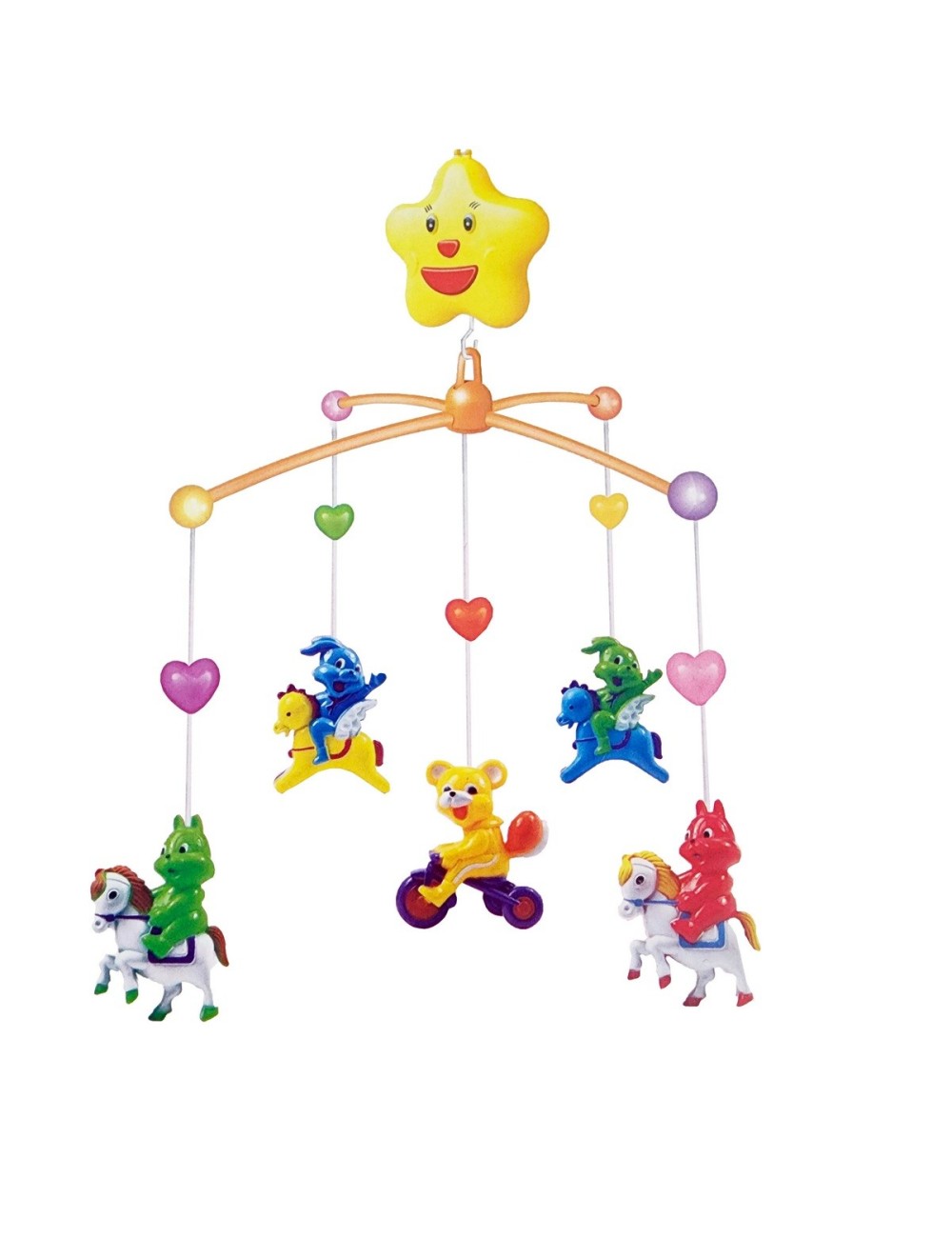 Movil Musical Bebes Mecanismo Cuerda Cunas Baby Conejos