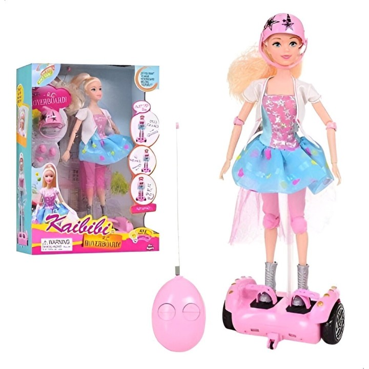 Muñeca Patineta Scooter Control Remoto Juguete + Accesorios