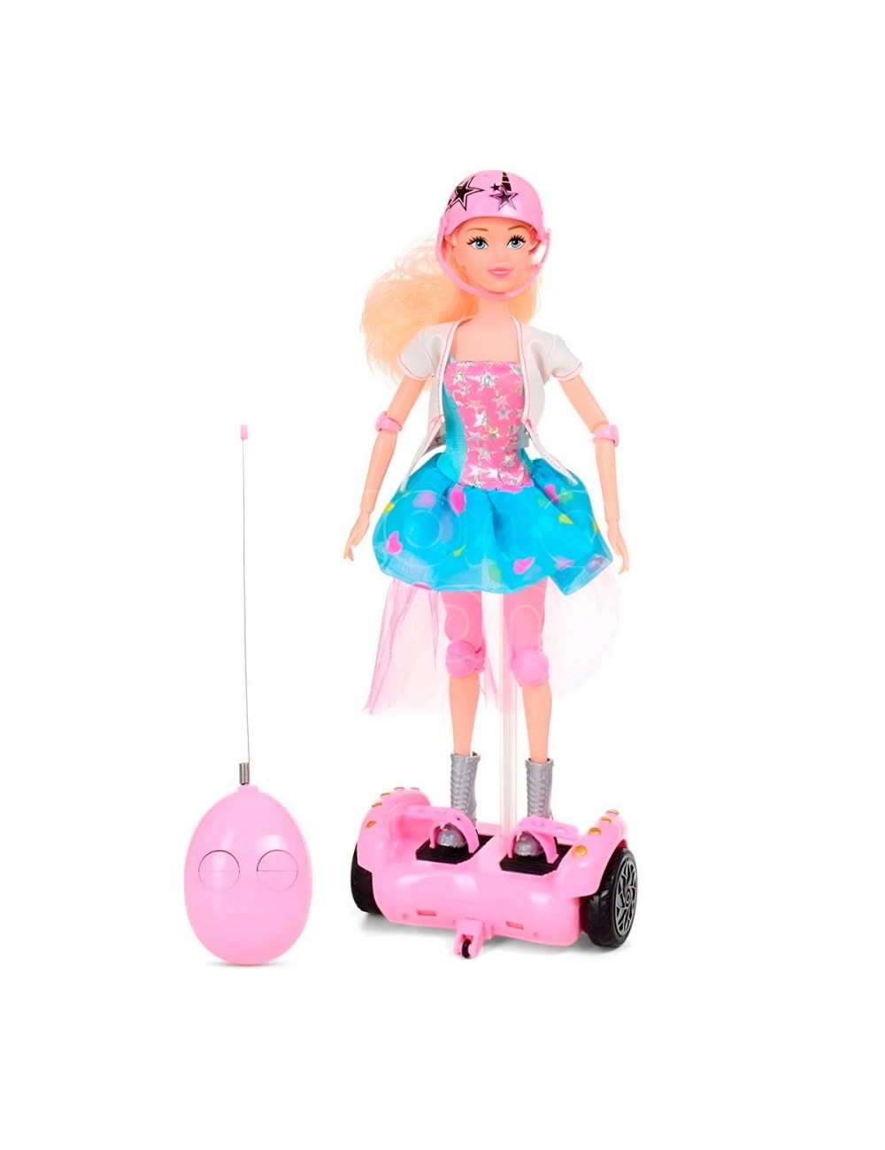 Muñeca Patineta Scooter Control Remoto Juguete + Accesorios