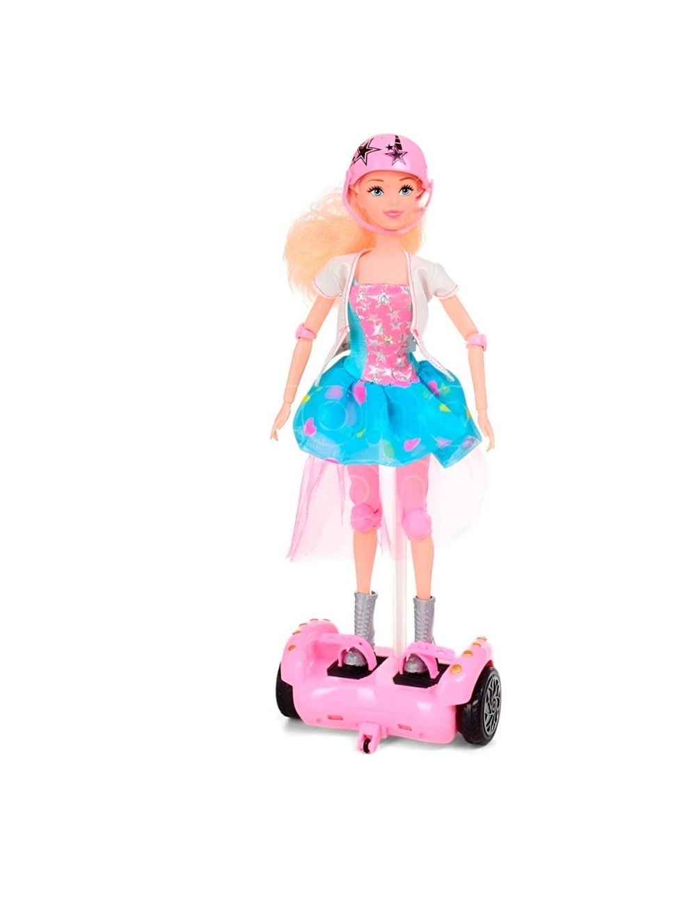 Muñeca Patineta Scooter Control Remoto Juguete + Accesorios