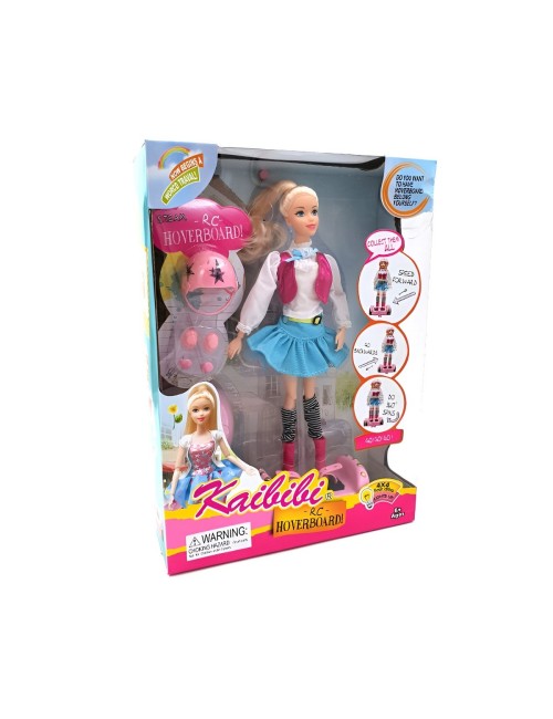 Muñeca Patineta Scooter Control Remoto Juguete + Accesorios