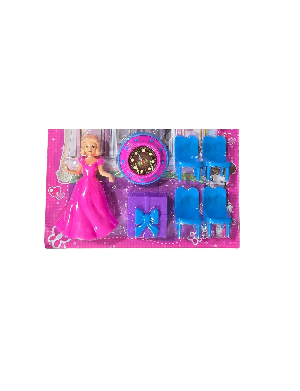 Muñeca Princesa Vestido Juguete Niñas + Accesorios Casa