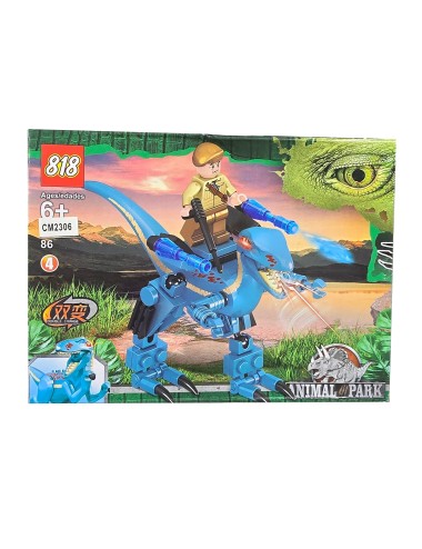 Dinosaurio Figura X 4u Juguete Armable Armatodo Construcción