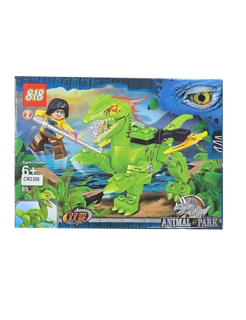 Dinosaurio Figura X 4u Juguete Armable Armatodo Construcción