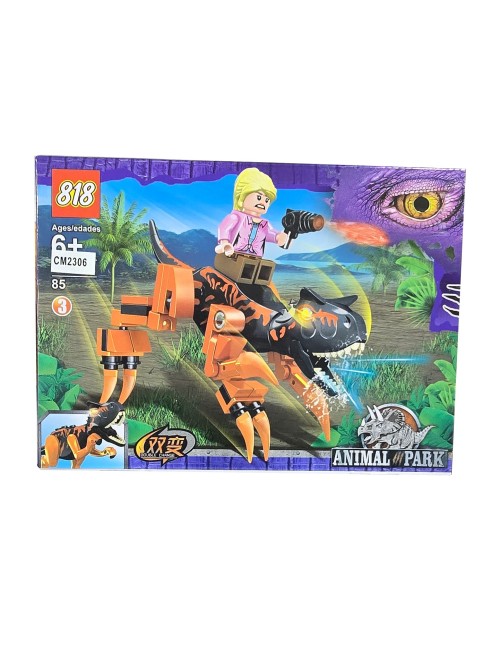 Dinosaurio Figura X 4u Juguete Armable Armatodo Construcción