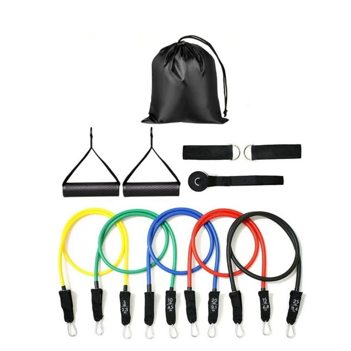 Kit De Bandas - Elasticas Tubulares De Resistencia 11 Piezas
