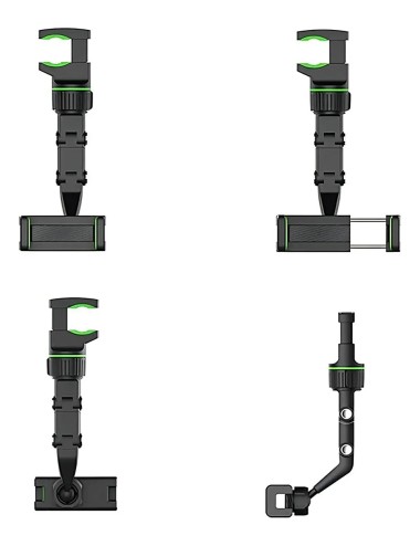 Soporte Para Teléfono Para Espejo Retrovisor 360o Multiusos