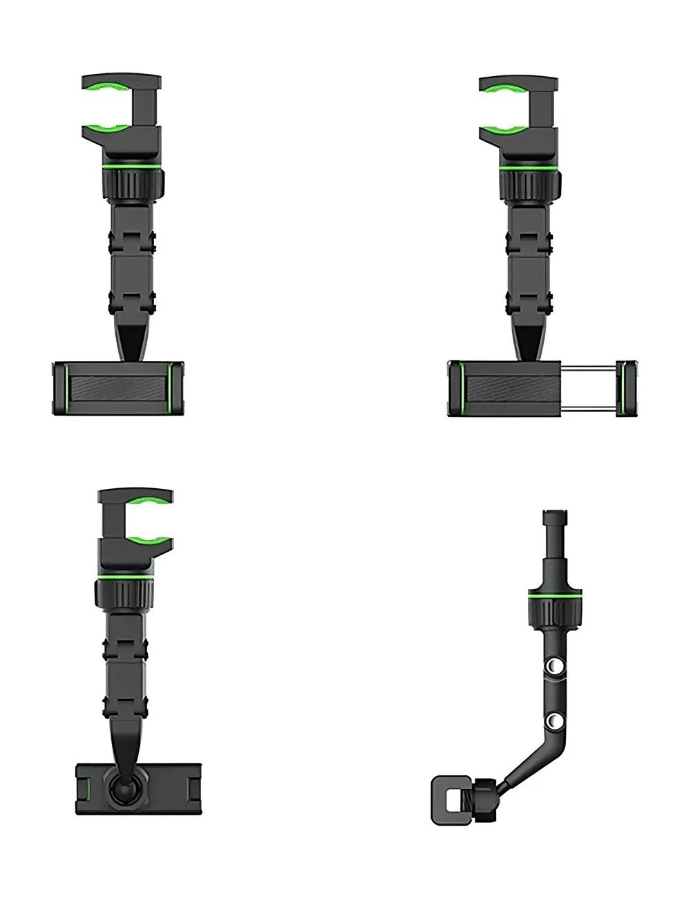 Soporte Para Teléfono Para Espejo Retrovisor 360o Multiusos