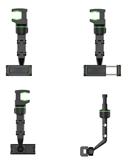 Soporte Para Teléfono Para Espejo Retrovisor 360o Multiusos