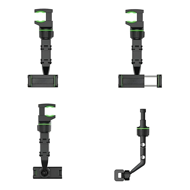 Soporte Para Teléfono Para Espejo Retrovisor 360o Multiusos
