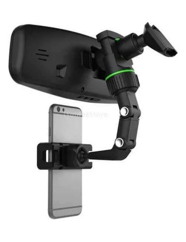 Soporte Para Teléfono Para Espejo Retrovisor 360o Multiusos