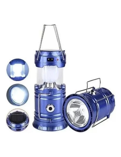 Lampara Portátil Recargable Led Linterna Camping Luz Solar