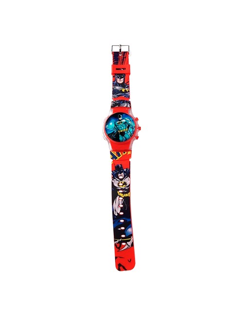 Reloj Niños Digital Tapa Infantil Luces Batman Comics