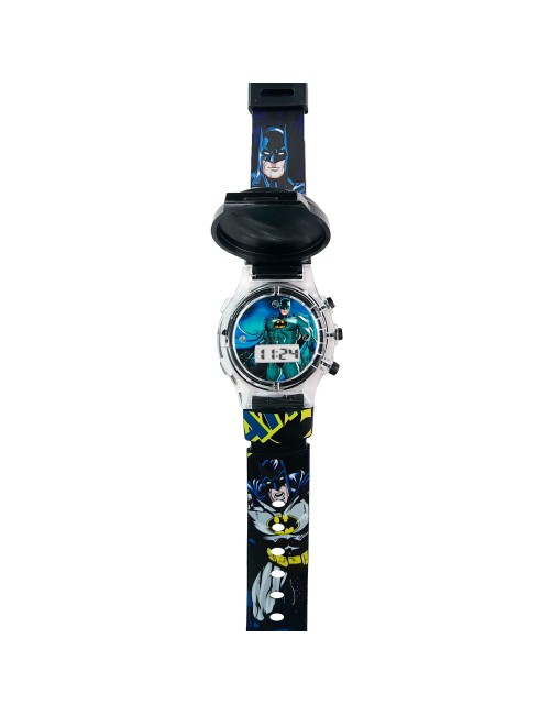 Reloj Niños Digital Tapa Infantil Luces Batman Comics