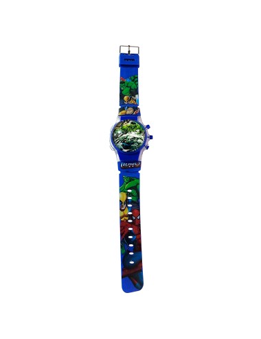 Reloj Niños Digital Tapa Infantil Luces Hulk Hombre Verde