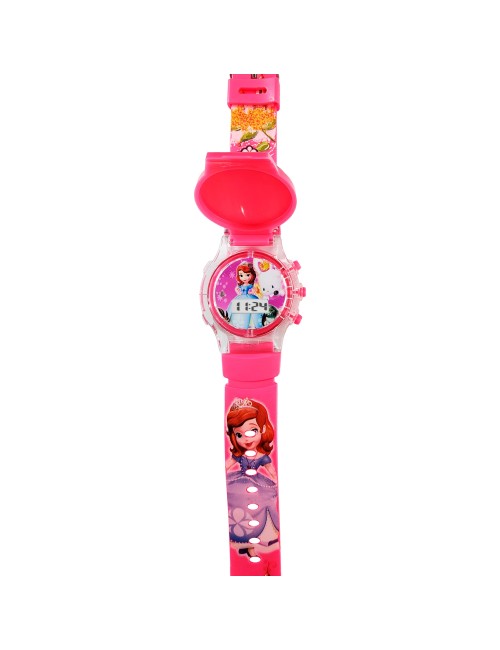 Reloj Niñas Digital Tapa Infantil Luces Princesa Cuentos