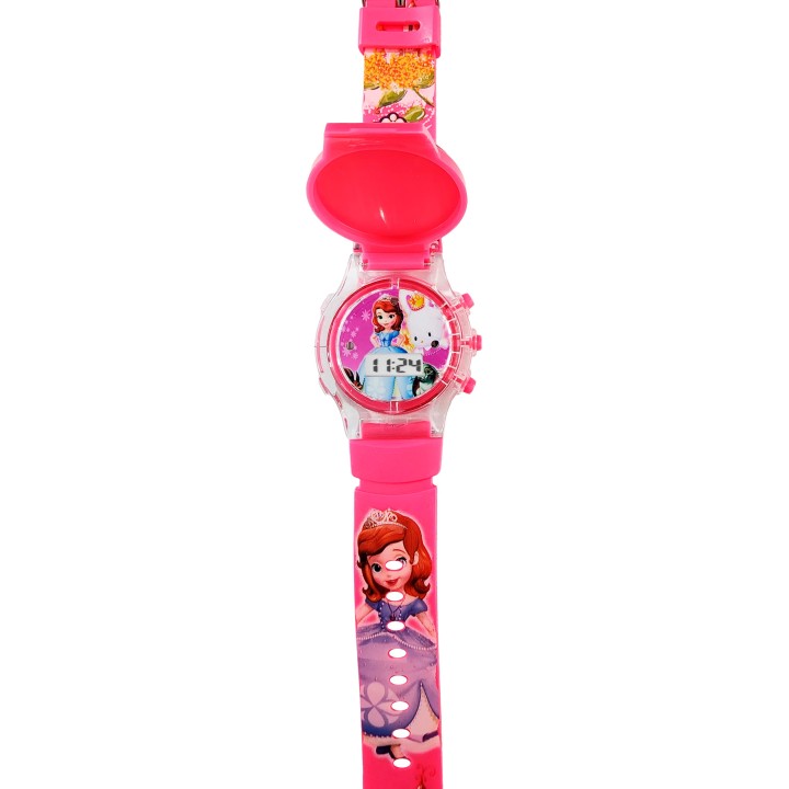 Reloj Niñas Digital Tapa Infantil Luces Princesa Cuentos