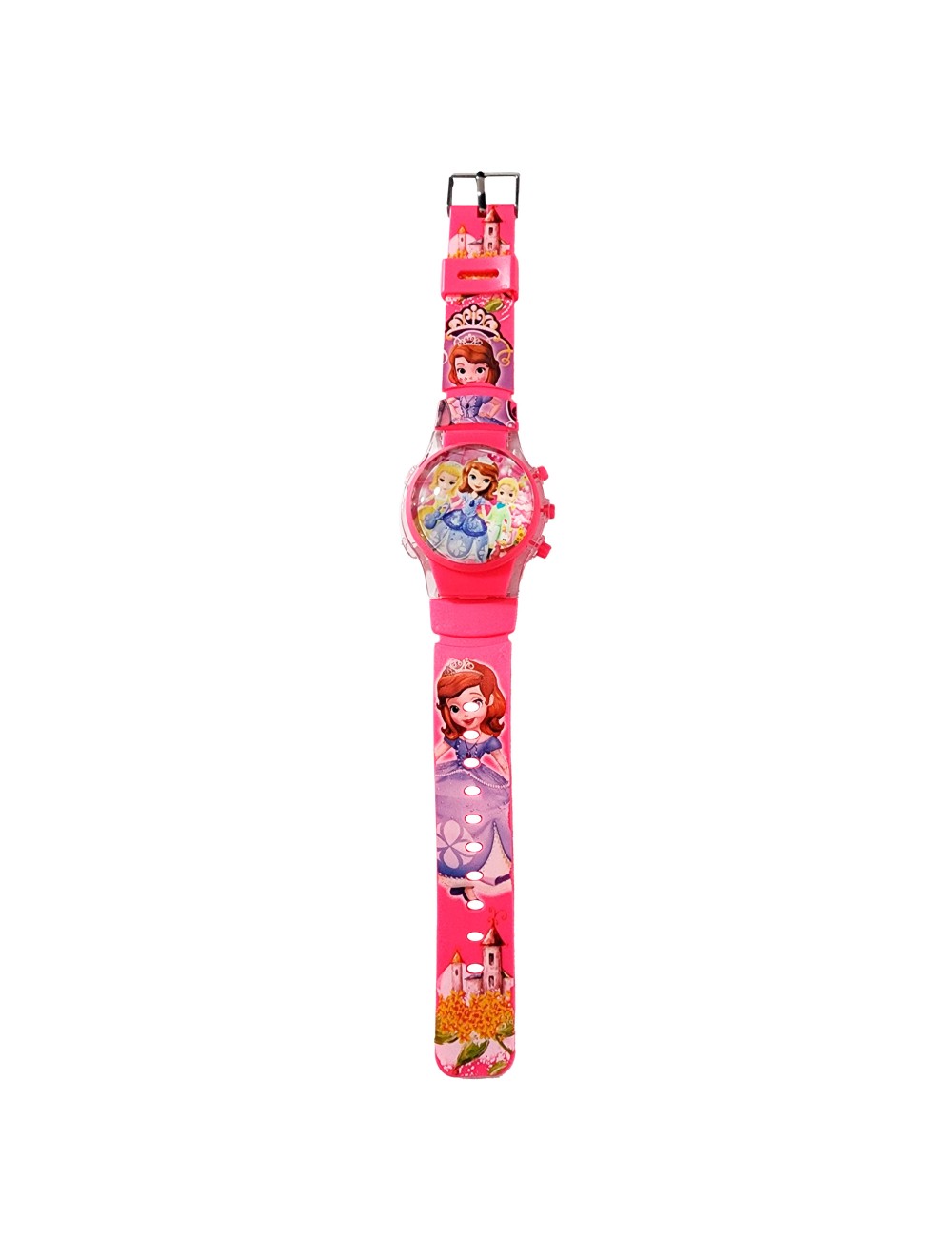 Reloj Niñas Digital Tapa Infantil Luces Princesa Cuentos
