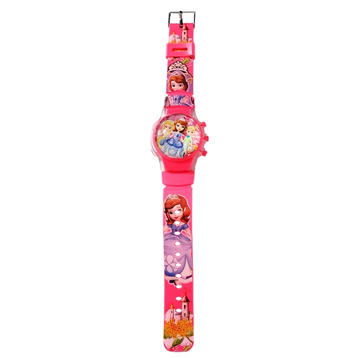 Reloj Niñas Digital Tapa Infantil Luces Princesa Cuentos