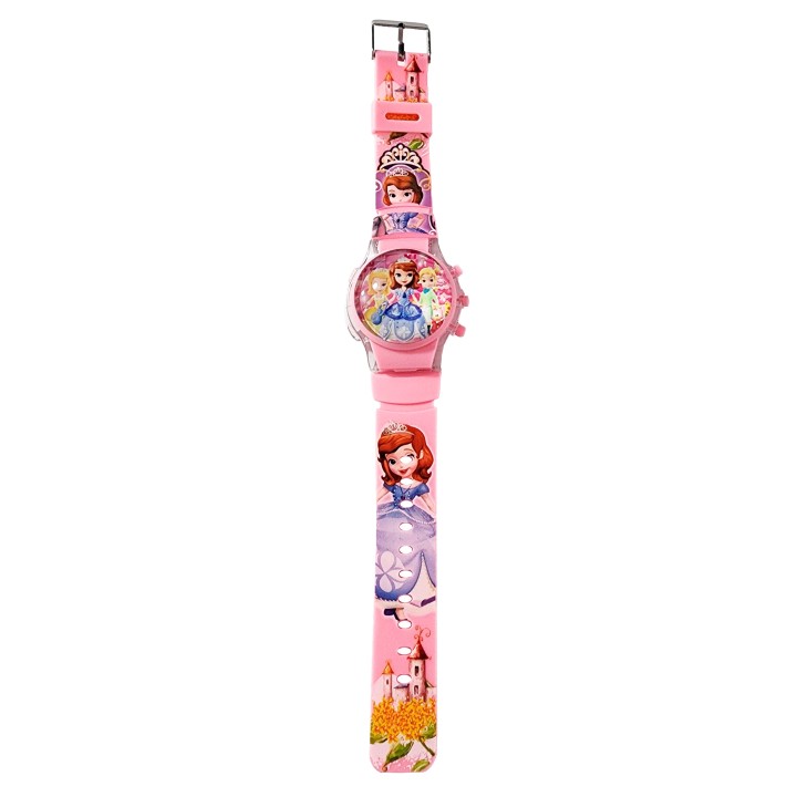 Reloj Niñas Digital Tapa Infantil Luces Princesa Cuentos