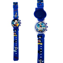 Reloj Niños Digital Tapa Infantil Luces Mickey Mouse
