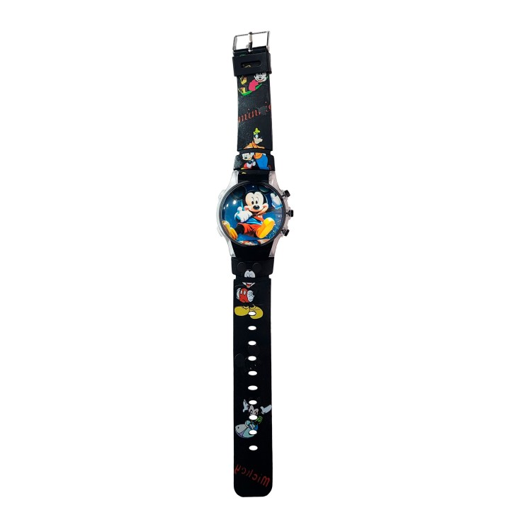 Reloj Niños Digital Tapa Infantil Luces Mickey Mouse