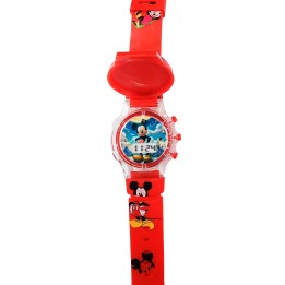 Reloj Niños Digital Tapa Infantil Luces Mickey Mouse