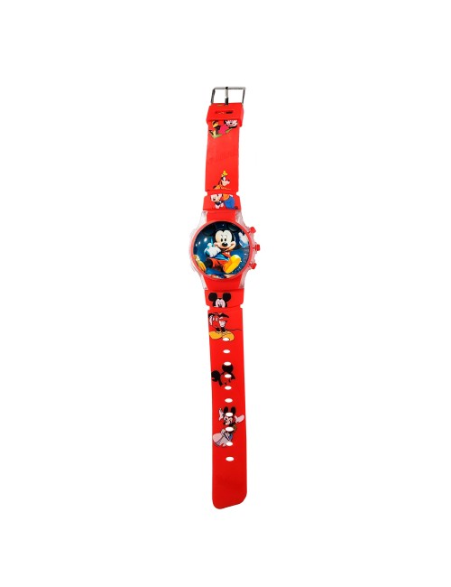 Reloj Niños Digital Tapa Infantil Luces Mickey Mouse
