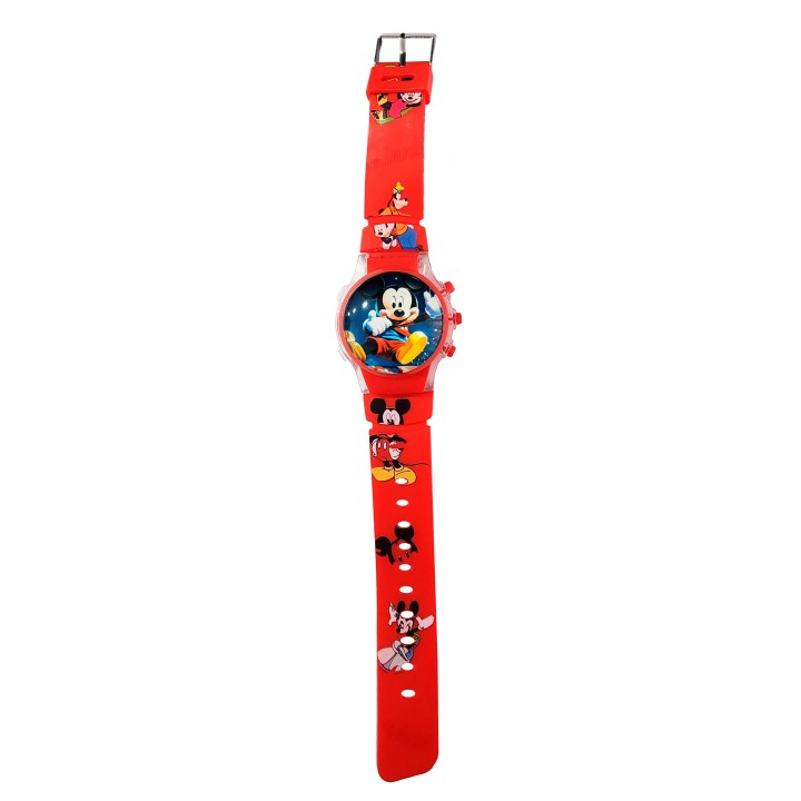 Reloj Niños Digital Tapa Infantil Luces Mickey Mouse