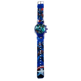 Reloj Niños Digital Tapa Infantil Luces Capitan America