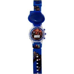 Reloj Niños Digital Tapa Infantil Luces Ironman Comics Heroe