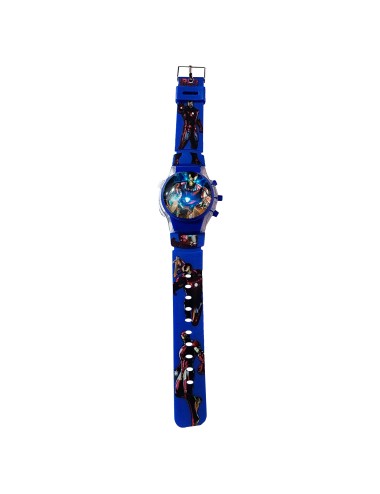 Reloj Niños Digital Tapa Infantil Luces Ironman Comics Heroe