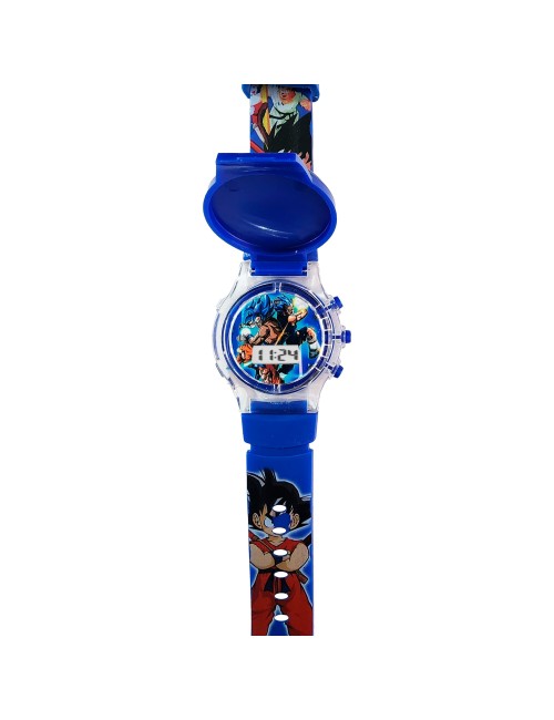 Reloj Niños Digital Tapa Infantil Luces Dragon Ball Z Goku
