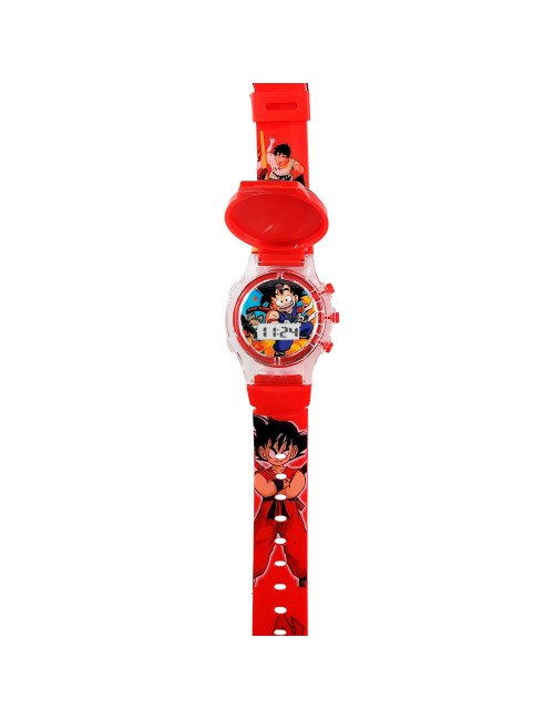 Reloj Niños Digital Tapa Infantil Luces Dragon Ball Z Goku