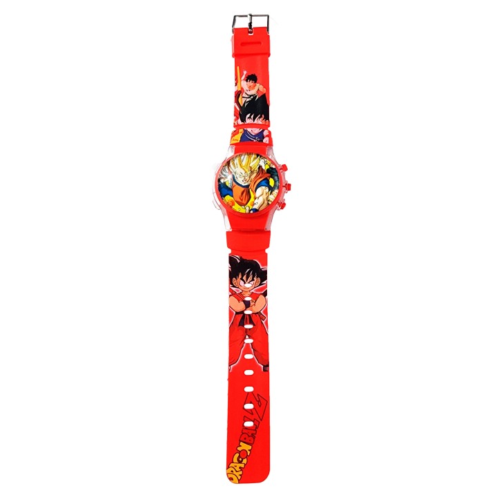 Reloj Niños Digital Tapa Infantil Luces Dragon Ball Z Goku