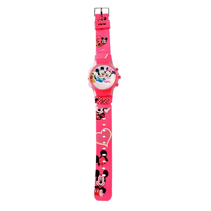 Reloj Niñas Digital Tapa Infantil Luces Sonido Minnie Mouse