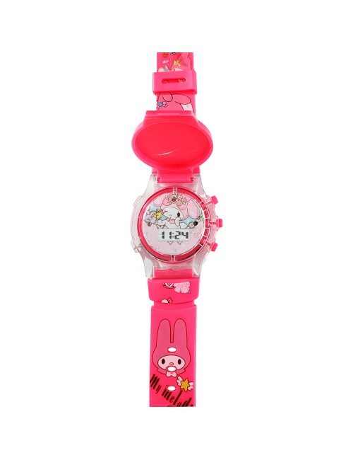 Reloj Niñas Digital Tapa Infantil Luces Melody Anime