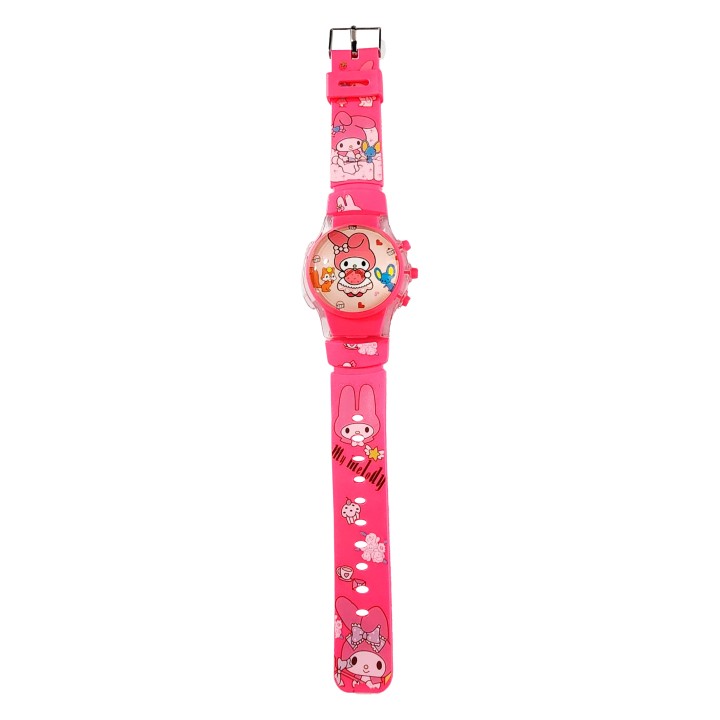 Reloj Niñas Digital Tapa Infantil Luces Melody Anime