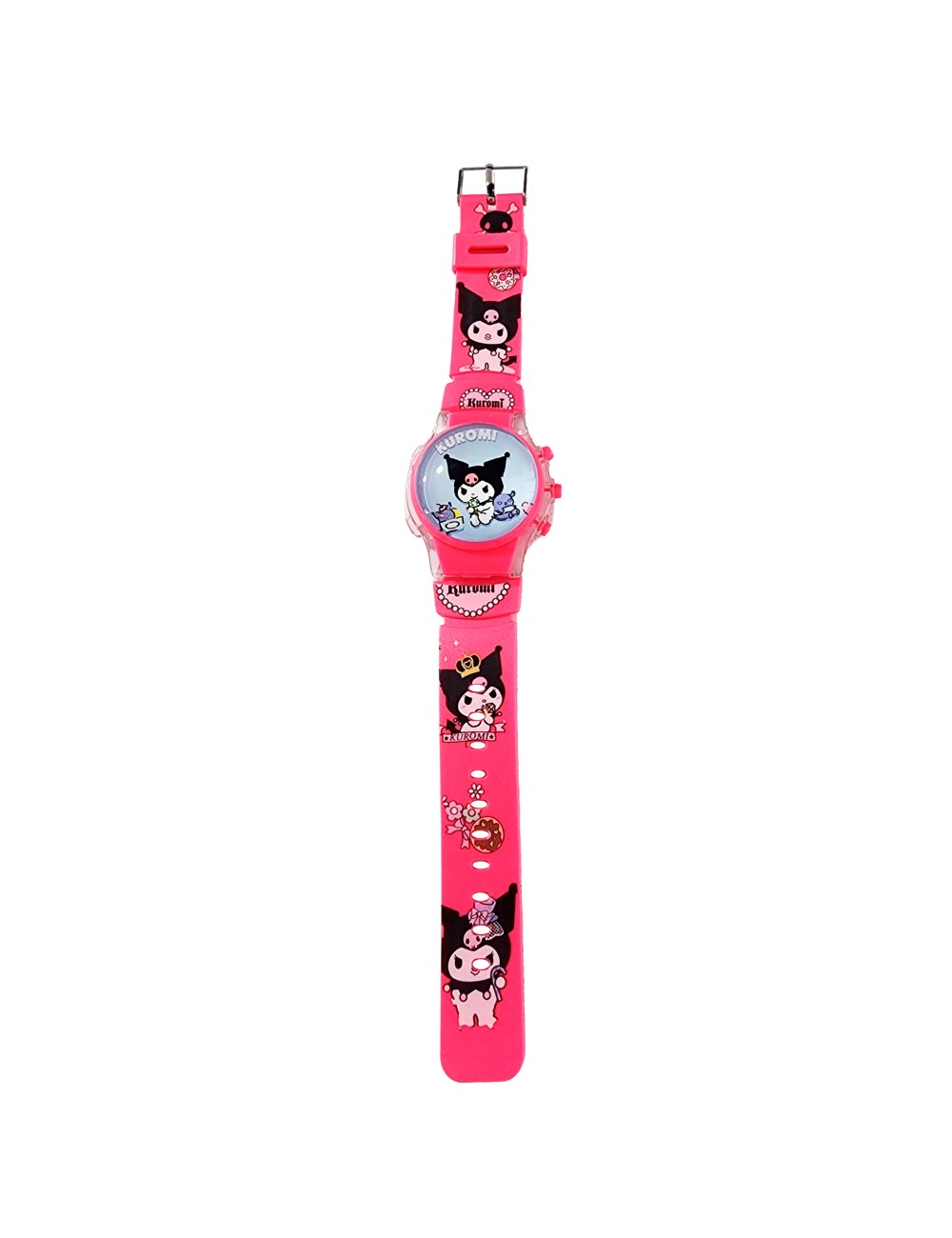 Reloj Niñas Digital Tapa Infantil Luces Sonido Kuromi Anime