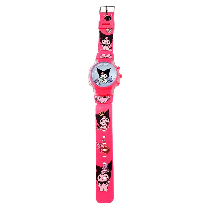 Reloj Niñas Digital Tapa Infantil Luces Sonido Kuromi Anime
