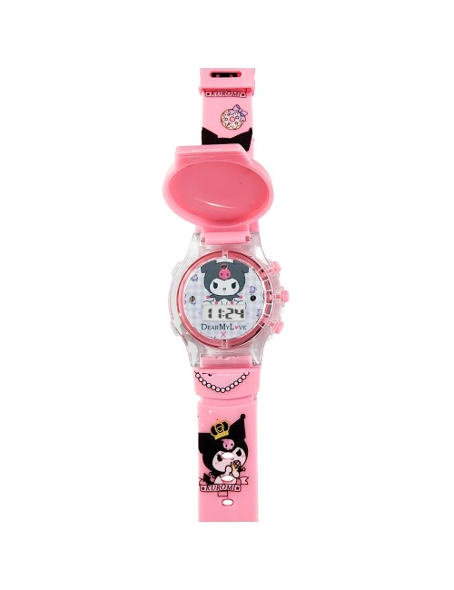 Reloj Niñas Digital Tapa Infantil Luces Sonido Kuromi Anime