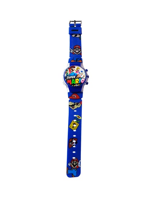 Reloj Niños Digital Tapa Infantil Luces Super Mario Bros