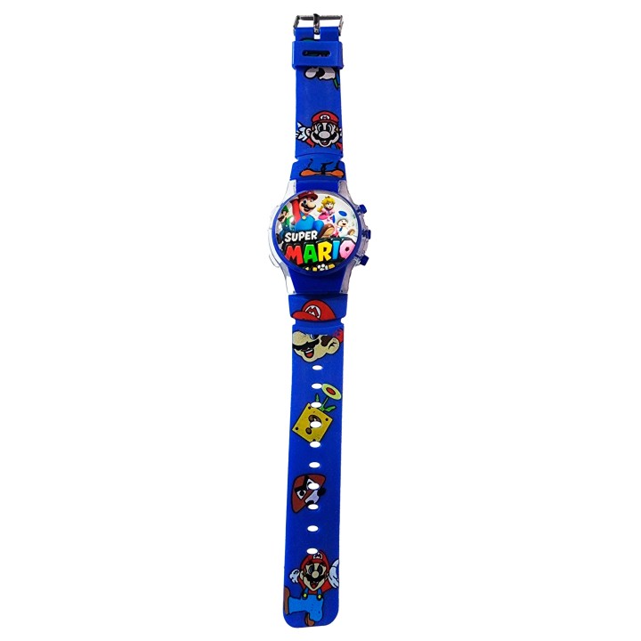 Reloj Niños Digital Tapa Infantil Luces Super Mario Bros
