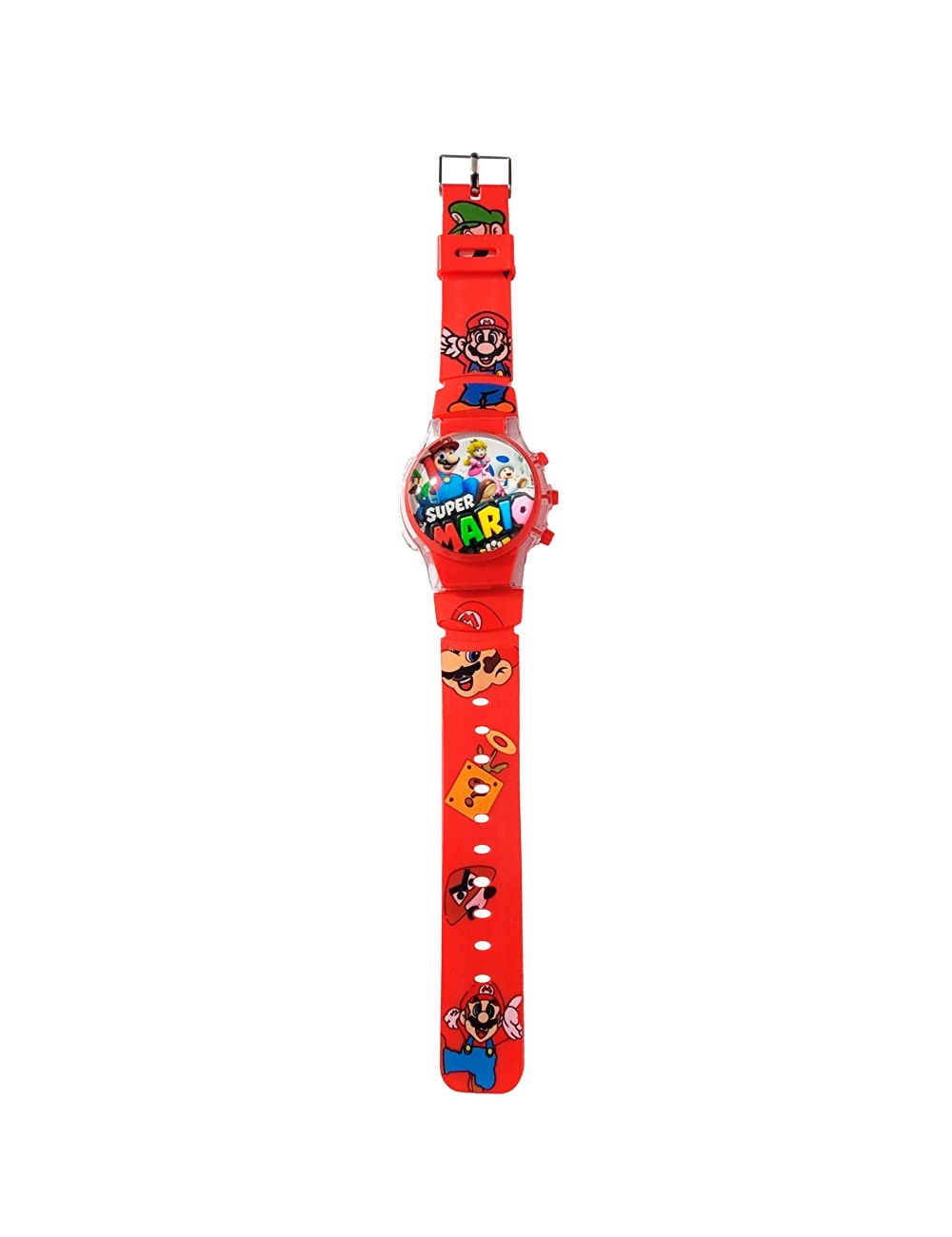Reloj Niños Digital Tapa Infantil Luces Super Mario Bros