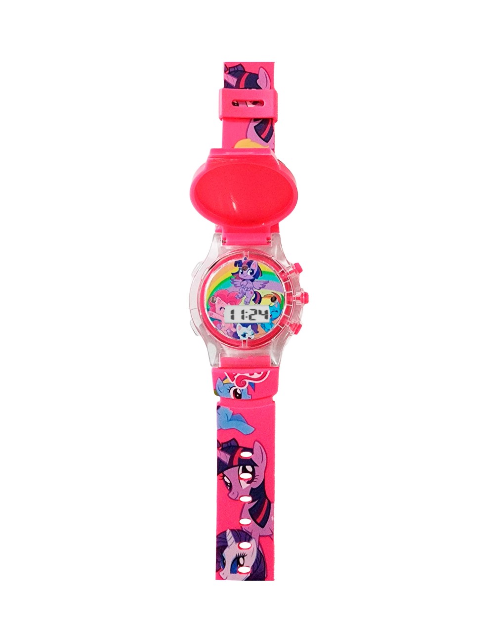 Reloj Niñas Digital Tapa Infantil Luces Sonido Unicornio