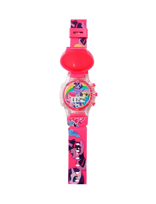 Reloj Niñas Digital Tapa Infantil Luces Sonido Unicornio