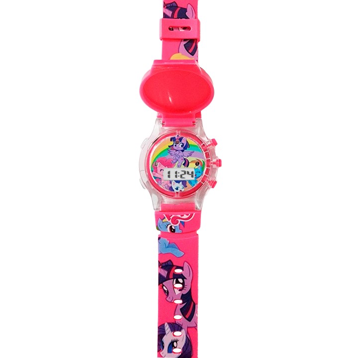 Reloj Niñas Digital Tapa Infantil Luces Sonido Unicornio
