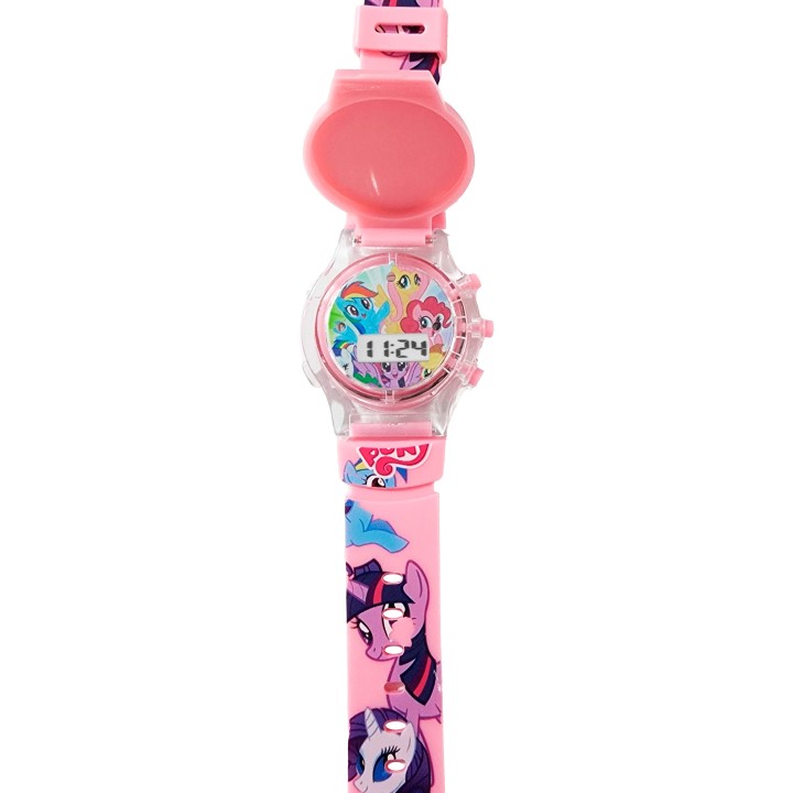 Reloj Niñas Digital Tapa Infantil Luces Sonido Unicornio